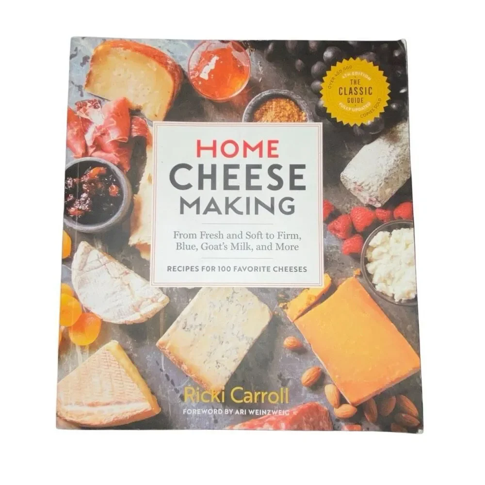 Home Cheese Making wax and recipe book lot NEW UNUSED Ricki Carroll homesteading
